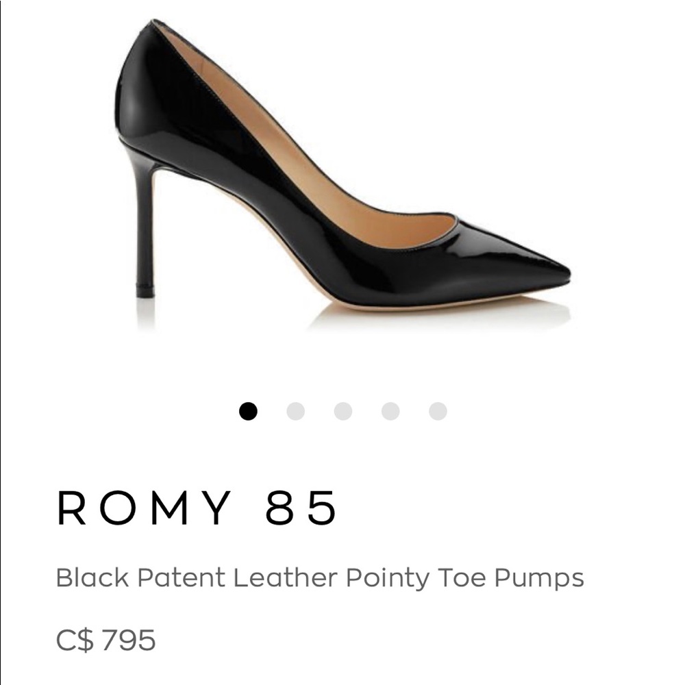 Jimmy Choo Romy 85 Black Patent Leather